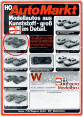 Automarkt 1978 Werbeblatt beidseitig